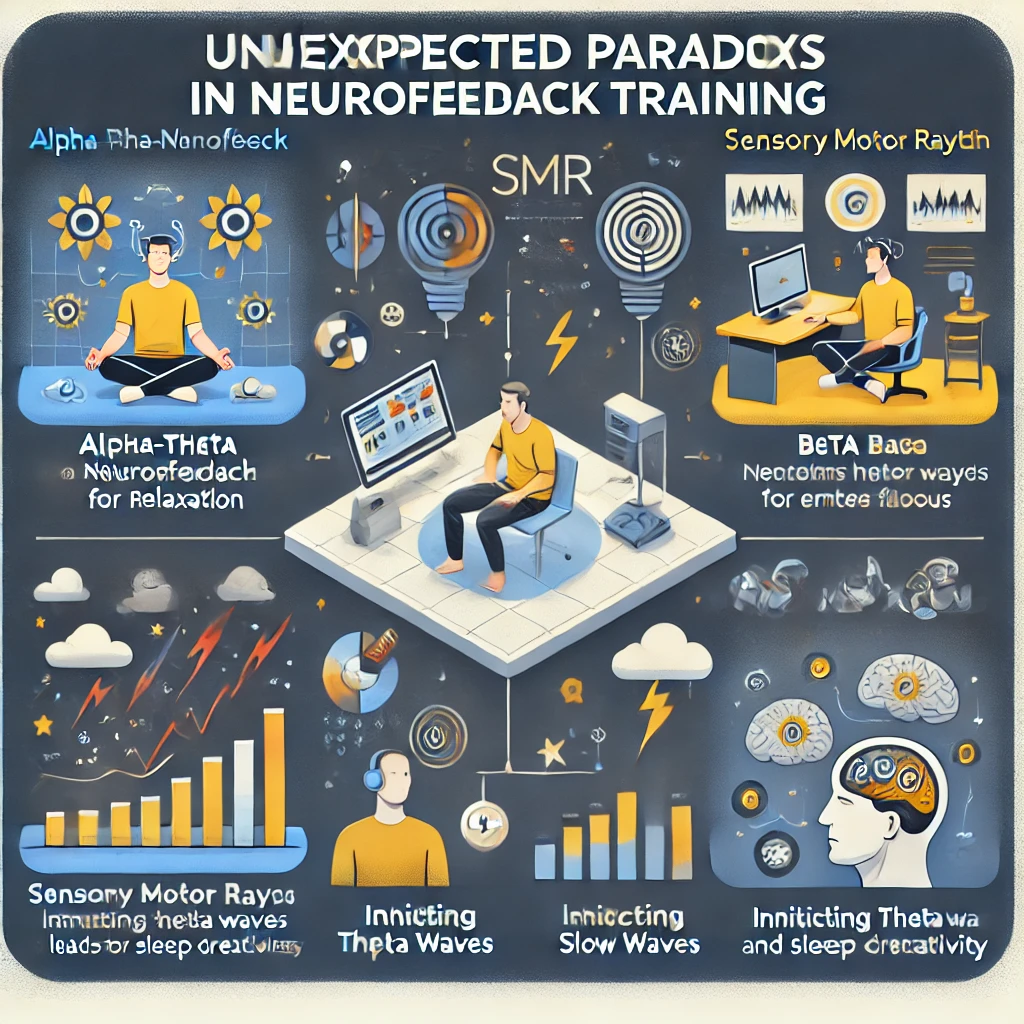 Image related to neurofeedback paradoxes: contradictions in balancing brain waves